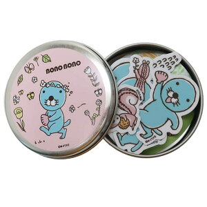 cinemacollection ぼのぼの 缶入り ミニステッカー フレークシール ぼの缶 春 ゼネラルステッカー ビニールステッカーセット プレゼント アニメキャラクターグッズ シネマコレクション 文房具