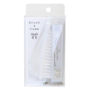 cinemacollection フレンチリボンコスメ ヘアブラシ 折りたたみブラシ&コーム shine adorable カミオジャパン 折りたたみくし かわいい グッズ ヘアケア