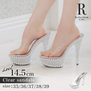 Tika �嗱�p�[��×�����r�W���[�\�[���n�C�q�[���N���A�T���_�� �n�C�q�[�� 10cm�ȏ� 14cm�ȏ� �L���o�T���_�� �L���o�V���[�Y 22.5-25cm �z���C�g Recherecher ���V�F���V�F �V���[�Y�E�C