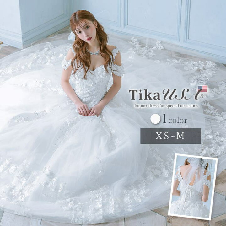 楽天市場】オープンショルダー立体フラワーボリュームロングドレス  