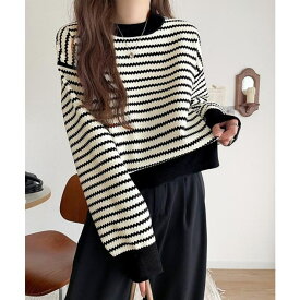 【10％OFFクーポン！11/11 (火)1:59まで】Classical Elf 立体感のある太リブで上品映え。太リブニット トップス