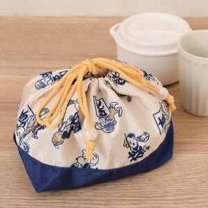 REAL STYLE 巾着袋 和柄 小さめ スヌーピー snoopy キャラクター グッズ おしゃれ 大人 キッズ 子供 手提げ 弁当袋 ランチバッグ ちりめん 食器・キッチン用品