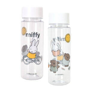 REAL STYLE クリアボトル 水筒 480ml おしゃれ 透明 キャラクター ミッフィー miffy 直飲み 軽量 プラスチック パッキンなし 洗いやすい 食器・キッチン用品