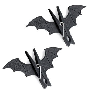 REAL STYLE 洗濯バサミ ハロウィン 飾り グッズ ステンレス おしゃれ 洗濯ばさみ クリップ コウモリ ピンチ 雑貨 デコレーション 装飾 オーナメント バス・トイレ・掃除洗濯