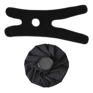 REAL STYLE アイシングサポーター 氷嚢 氷のう 大口径 アイスバッグ 固定用 ベルト バンド ゴルフ スポーツ 膝 足首 肘 腕 足 怪我 捻挫 応急処置 予防 スポーツ