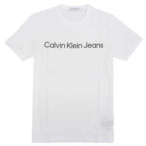 Riverall Calvin Klein �J���o���N���C�� T�V���c �N���[�l�b�N ���� �����Y ���f�B�[�X XL �R�b�g�� �z���C�g J30J322552WHXL Calvin Klein Jeans CORE INSTITUTIONAL LOGO