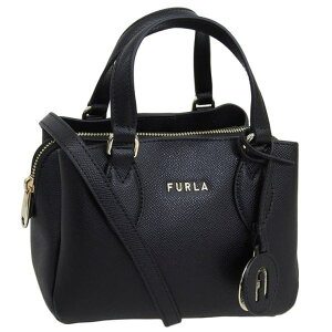 �y10��OFF�N�[�|���I5/27(��)1:59�܂ŁzRiverall FURLA �t���� �o�b�O ���f�B�[�X 2WAY �V�����_�[�o�b�O �A�E�g���b�g ���U�[ �u���b�N �~�l�����@ MINERVA MINI TOTE BAG WE00833BX0306O