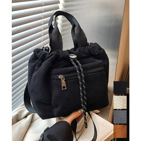 Miniministore コーデュロイ 巾着ショルダーバッグ小さめ バッグ・鞄