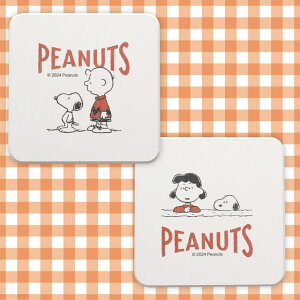 REAL STYLE コースター おしゃれ 珪藻土 キャラクター スヌーピー snoopy グッズ スクエア インテリア テーブル コップ敷き 敷物 2枚セット 食器・キッチン用品