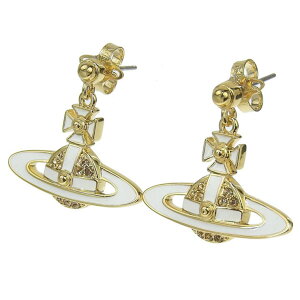 Riverall VIVIENNE WESTWOOD BBAEGXgEbh ANZT[ fB[X sAX CO AEgbg S[h×zCg NEIL MINI BAS RELIEF EARRINGS 6202014L02R281 A