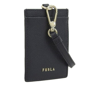 Riverall FURLA�@�t���� �J�[�h�P�[�X ���f�B�[�X �A�E�g���b�g ID�J�[�h�z���_�[ ���U�[ �u���b�N FURLA CLASSIC S BADGE HOLDER WP00330BX0306O6000 ����