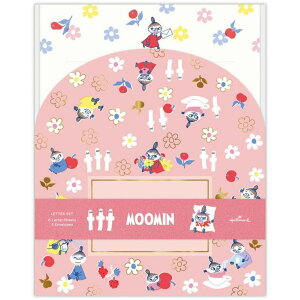 cinemacollection ムーミン 手紙セット レターセット MOADレッド 北欧 日本ホールマーク 便箋&封筒 キャラクター グッズ 文房具