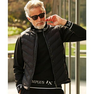 SHIFFON LUXEAKMPLUS リュクスエイケイエムプラス ゴルフ ムーブライトパデッドジャケットベスト メンズ おしゃれ かっこいい ブランド ゴルフウェア スポーツウェア GOLF スポーツ