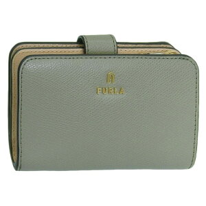 Riverall FURLA �t���� ���z ���f�B�[�X ��܂���z ���U�[ �O���[��×�x�[�W�� �J�����A FURLA CAMELIA M COMPACT WALLET WP00314ARE000357