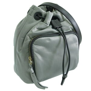 Riverall FURLA �t���� �o�b�O ���f�B�[�X �V�����_�[�o�b�O �В��o�b�O �A�E�g���b�g �O���[ GAIA MINI SOFT DRAWSTRING BAG TESSUTO NYLON WE00653BX3172AG700 FURLA �o�b�O