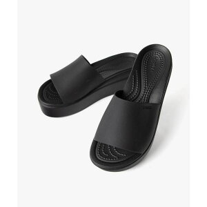 U-STREAM �N���b�N�X crocs Brooklyn Slide W �u���b�N���� �X���C�h Footwear �t�b�g�E�F�A 208728 �V���[�Y�E�C