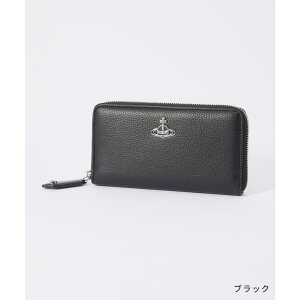 U-STREAM BBAEFXgEbh z Vivienne Westwood 53020079 S000D RE-VEGAN GRAIN NEW ZIP ROUND WALLET fB[X z CG[ O[ ubN z