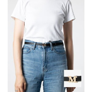 �y10��OFF�N�[�|���I1/16(��)1:59�܂ŁzU-STREAM �}�b�N�X�}�[�� Max Mara Leather Monogram belt M �O���c�B�A�[�^ �x���g MGRAZIATA15 �x���g ���f�B�[�X �t�@�b�V�������� ����