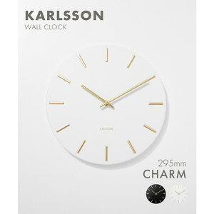y10OFFN[|I12/11()1:59܂ŁzU-STREAM J[\ KARLSSON Wall clock Charm KA5821BK KA5821GY KA5821WH `[ a30cm |v EH[NbN X`[ I