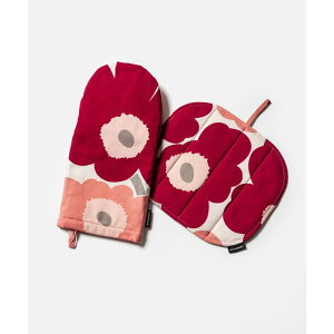 U-STREAM }bR Marimekko 073410 073313 ~g Pieni Unikko oven mitten and pot holder  HELb`pi