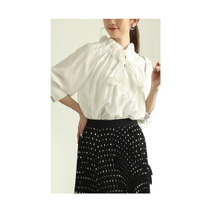 Sawa a la mode 1���ŉ؂₩�Ɍ��܂�t�����݃{�E�^�C�M���U�[�u���E�X ���f�B�[�X �t�@�b�V���� �g�b�v�X �u���E�X �V���c �� �l�C�r�[ ��l���� 40�� ���f�B�[�X�t�@�b�V���� 50�㏗�� �t�@