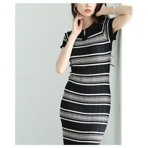 Sawa a la mode 1���ŃX�^�C�����O�����܂�{�[�_�[�J���[�T�}�[�j�b�g�����s�[�X ���f�B�[�X �t�@�b�V���� �����s�[�X �� �� �ĕ� ��l���� 20�� 30�� 40�� ���f�B�[�X�t�@�b�V���� �J�W���A��