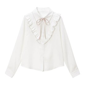 DearMyLove 上品大人フリルシャツブラウス 量産型 地雷系 夢展望 トップス