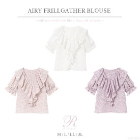 DearMyLove エアリーフリルギャザーブラウス 量産型 地雷系 夢展望 トップス