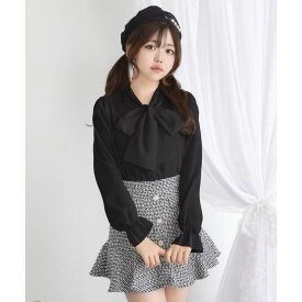 DearMyLove シンプルボウタイシャツブラウス　#シワになりにくい 量産型 地雷系 夢展望 トップス