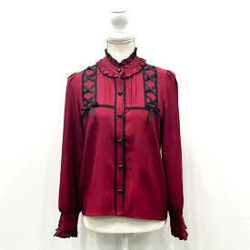 DearMyLove レースアップフリル襟ブラウス 量産型 地雷系 夢展望 トップス