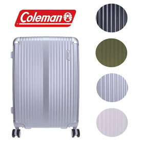 Tasche Jack 【Coleman】 14-70 PC100 キャリー 60-69L スーツケース 拡張機能付き ダブルホイール ユニセックス 出張 宿泊 旅行 大容量 ジッパータイプ プレゼント ブラック バッグ・鞄