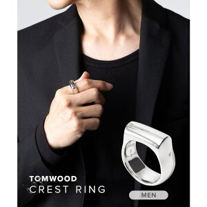U-STREAM �g���E�b�h TOM WOOD Crest Ring(M) R74HCRNA01S925-M / 101220M �����Y �A�N�Z�T���[ �����O �N���X�g �^�C�h�R���N�V���� Tide �w�� �X�^�[�����O �V���o�[925 Sterling