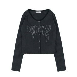 DAESE TOKYO NASTY FANCY CLUB �i�X�e�B�[�t�@���V�[�N���u �x�[�V�b�N���S�J�[�f�B�K�� TYPO BASIC LOGO CARDIGAN/�S2�F �؍��u�����h �؍��t�@�b�V���� �J�[�f�B�K�� �J�[�f ���f�B�[�X �H�D �g�b�v�X