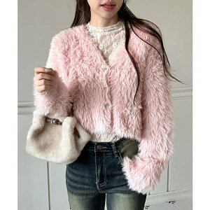 �y10��OFF�N�[�|���I5/16(�y)1:59�܂Łzby muni:r �y���p���悠��E3�F�W�J�z�n�[�g�L���[�r�b�N �t�@�[ �j�b�g�J�[�f�B�K��/2025 AW COLLECTION �A�E�^�[(�R�[�g�E�W���P�b�g�Ȃ�)