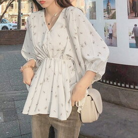 【20％OFFクーポン！7/20(月)限定】Miniministore フレア シャツブラウス レディース 夏服 トップス