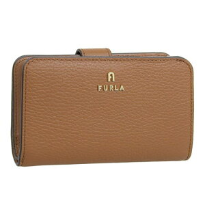 Riverall FURLA �t���� CAMELIA M COMPACT WALLET �J�����A ��܂� ���z ���U�[ M�T�C�Y ���z