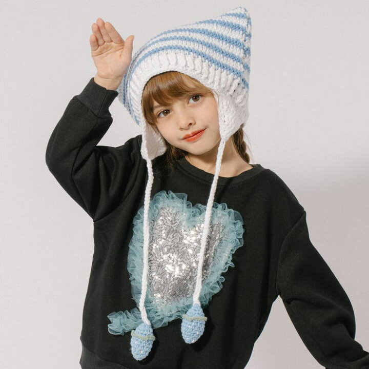 楽天市場】URBAN CHERRY 猫耳クロシェニットイヤーマフ付きハット 帽子