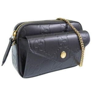 Riverall GUCCI �O�b�` �o�b�O ���f�B�[�X �V�����_�[�o�b�O �A�E�g���b�g ���U�[ �u���b�N 781554AADLO1000 GUCCI �o�b�O�E��