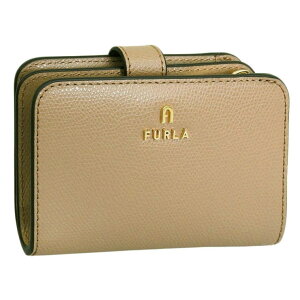 Riverall FURLA �t���� ���z ���f�B�[�X ��܂���z ���U�[ �x�[�W���u���E�� �J�����A FURLA CAMELIA S COMPACT WALLET WP00315ARE0001257
