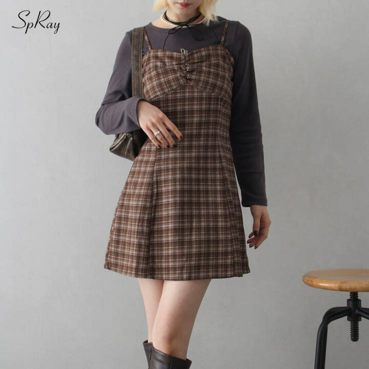 楽天市場】チェックキャミミニワンピース : SHOPLIST