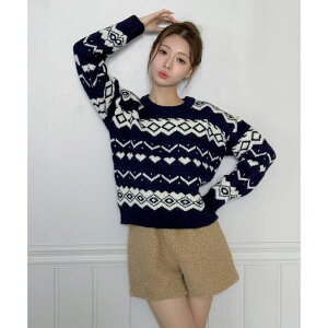 �y10��OFF�N�[�|���I5/16(�y)1:59�܂Łzby muni:r �m���f�B�b�N�j�b�g�Z�[�^�[/2026 SS COLLECTION �g�b�v�X