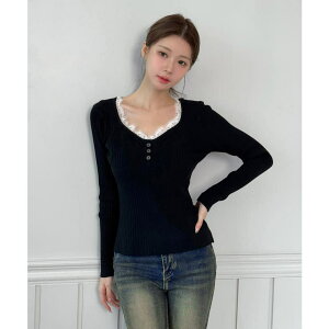 �y10��OFF�N�[�|���I5/16(�y)1:59�܂Łzby muni:r ���[�X�|�C���g ���u�j�b�g/2026 SS COLLECTION �g�b�v�X