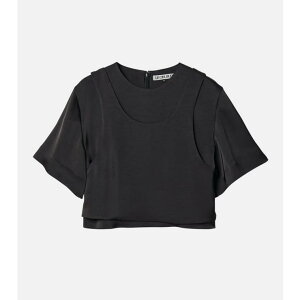 �y10��OFF�N�[�|���I4/10(��)1:59�܂ŁzLE CIEL BLEU outlet Satin Layered To �g�b�v�X