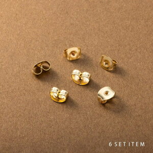 �y10��OFF�N�[�|���I1/16(��)1:59�܂ŁzCREAM-DOT �X�e�����X�� 6�Z�b�g �s�A�X �L���b�` �����Ȃ� �����p 3�y�A 6�� �����A�����M�[ 316L �����ςȂ� �T�[�W�J���X�e�����X ���f�B�[�X �s�A�X�L