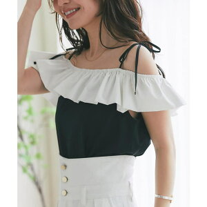 �y10��OFF�N�[�|���I6/2(��)9:59�܂ŁzPAL GROUP OUTLET �yLa boutique BonBon�z�o�C�J���[�t�����m�[�X��CS �g�b�v�X
