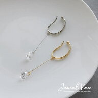 【10％OFFクーポン！7/26(日)1:59まで】Jewel vox イヤーカフ イヤリング 金属アレルギー 片耳用 キュー…