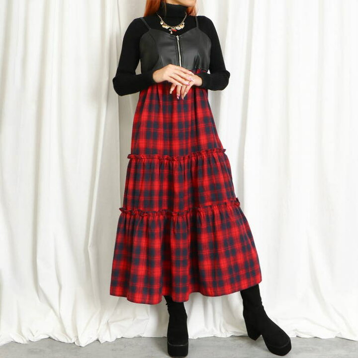 楽天市場】合皮チェックキャミワンピース : SHOPLIST