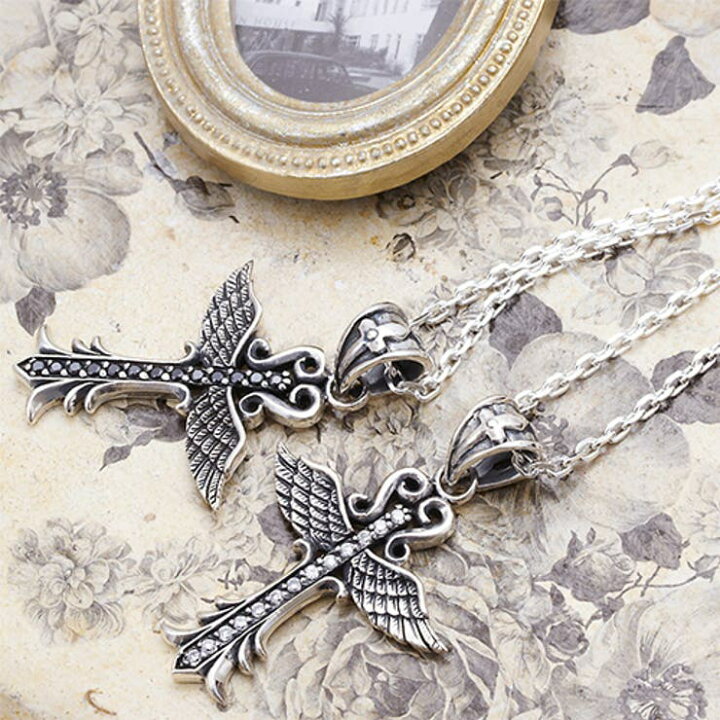 楽天市場】アクセサリーショップPIENA シルバー925製 翼の生えた十字架  