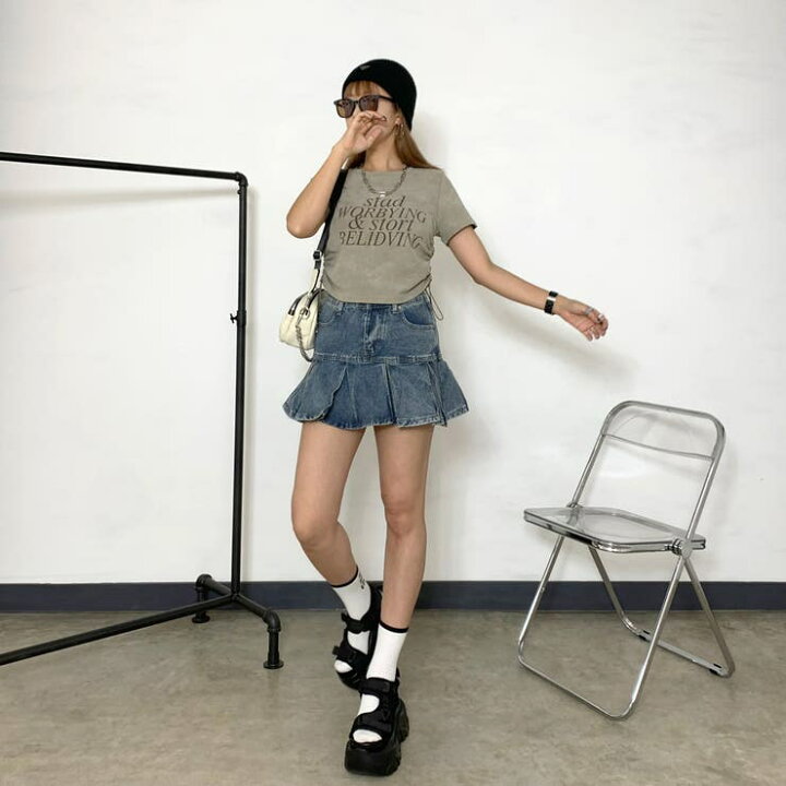 楽天市場】デニムタックスカート : SHOPLIST
