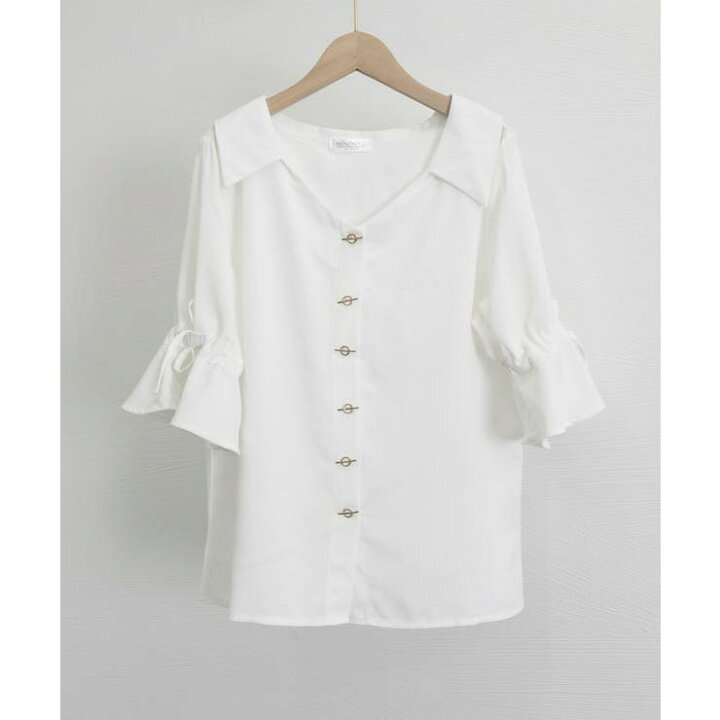 楽天市場】ブラウス レディース ベルスリーブシャツ : SHOPLIST